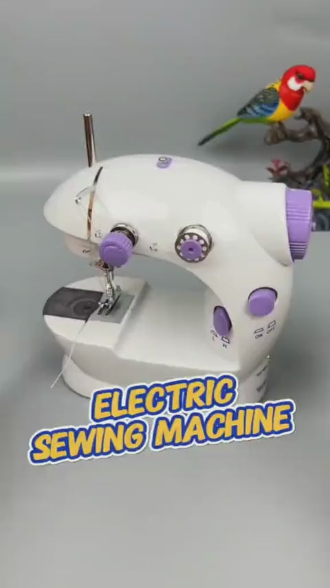 Portable Mini Dual-Speed Electric Sewing Machine with Foot Pedal & Accessory Kit